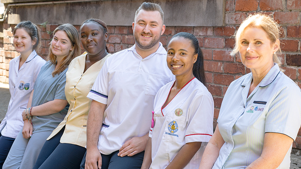 a group of nurses in uniform 